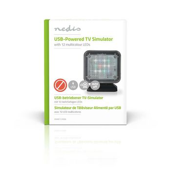 DUMSTV10BK Tv-simulator | usb gevoed | binnen | zwart Verpakking foto