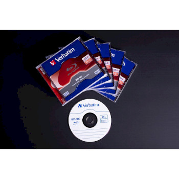 DVDVER00061B Bd-re sl 2x 25gb printable 5 pack jewel case Product foto