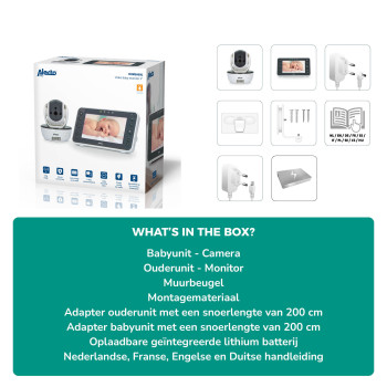 DVM200XL Video-babyfoon met 5\