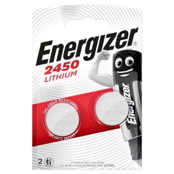 EN-638179 Lithium-knoopcelbatterij cr2450 | 3 v dc | 620 mah | 2-blister | zilver
