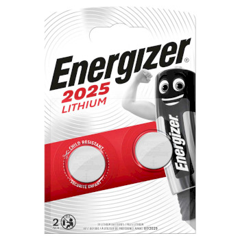 EN-638708 Lithium-knoopcelbatterij cr2025 | 3 v dc | 2-blister | zilver