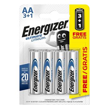 EN-639157 Lithium batterij aa 1.5 v ultimate 4-promotional blister