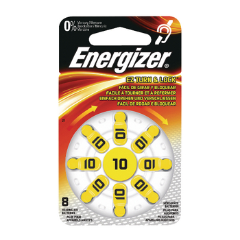 ENZINCAIR10-8P Zinc-air batterij pr70 1.4 v 8-blister