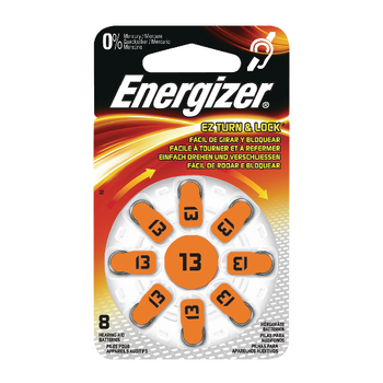 ENZINCAIR13-8P Zinc-air batterij pr48 1.4 v 8-blister