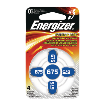 ENZINCAIR675-4 Zinc-air batterij pr44 1.4 v 4-blister