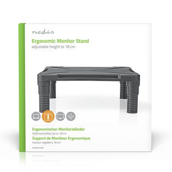 ERGOAMS100BK Monitorstandaard | ergonomie: yes | maximaal draagvermogen: 18 kg | universeel | verstelbare hoogte:  foto