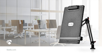 ERGOCH300BK Documenthouder | klem | geschikt voor papierformaat: a4 | draai- en kantelbaar / verstelbare hoek |  Product foto