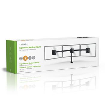 ERGOTMM100BK Monitorbeugel voor bureaus | 3 schermen | 14 - 24 \