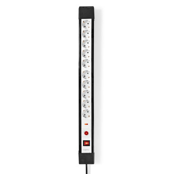 ESC103SPF1PRO Stekkerdoos | randaarde stekker / type f (cee 7/7) | 10-wegs | 3.00 m | 3680 w | 16 a | soort aardin