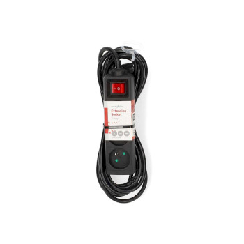 ESOC350E2BK Stekkerdoos | france / type-e (cee 7/6) | 3-wegs | 5.00 m | 3680 w | 16 a | soort aarding: aardpen |  foto