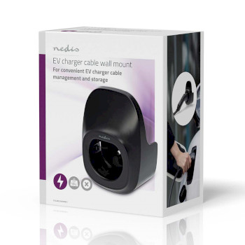 EVCABLEHOOKBK1 Ev charger cable wall mount Verpakking foto