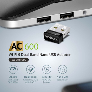 EW-7811ULC Ac600 dual-band wi-fi 5 nano usb adapter Product foto