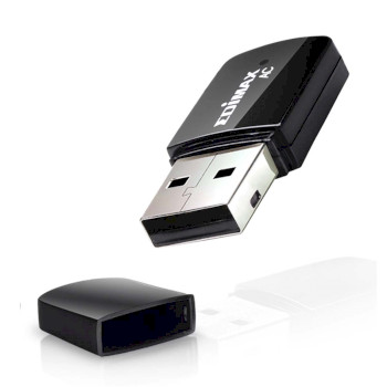 EW-7811UTC Draadloze usb-adapter ac600 2.4/5 ghz (dual band) zwart Product foto