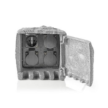 EXGS41 Stekkerdoos | 4x stopcontact | 2,00 m grijs | 4x schuko Product foto
