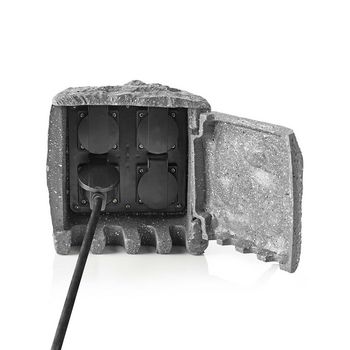 EXGS41 Stekkerdoos | 4x stopcontact | 2,00 m grijs | 4x schuko Product foto