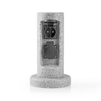 EXGS61 Stekkerdoos | 2x stopcontact |grijs | 2x schuko Product foto