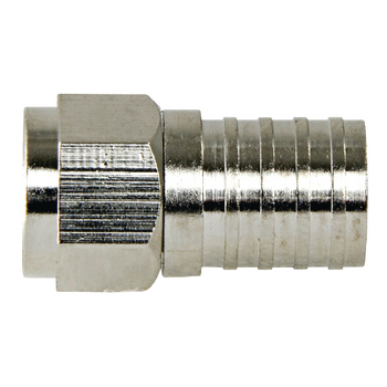 F4334211 F-connector 4.8 mm female / male metaal zilver Product foto