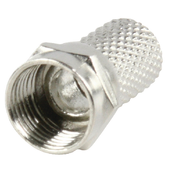 FC-001 F-connector 7 mm male zilver