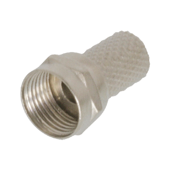 FC-003PROF F-connector 4.6 mm male zilver
