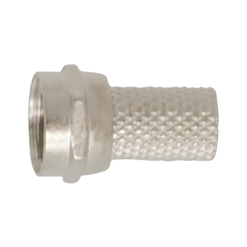 FC-003PROF F-connector 4.6 mm male zilver Product foto