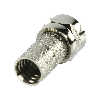 FC-010PROF F-connector 6.4 mm male metaal zilver Product foto