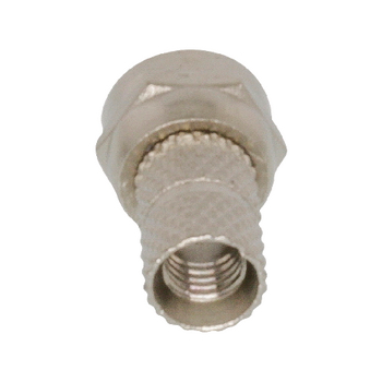 FC-011 F-connector 5.0 mm male metaal zilver Product foto