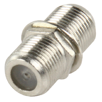 FC-018 Coax-adapter f f-connector female - f-connector female zilver