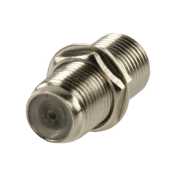 FC-018PROF Coax-adapter f f-connector female - f-connector female zilver