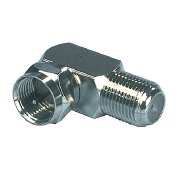 FC-020 Coax-adapter f f-male - f-connector female zilver
