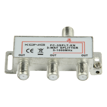 FC-3SPLT-KN Catv-splitter 6.8 db / 5-1000 mhz - 3 uitgangen