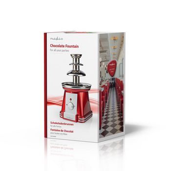 FCCF100FRD Chocolade fountain | 90 w | rood / wit Verpakking foto