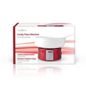 FCCM100FRD Suikerspinmachine | 500 w | rood / wit  foto