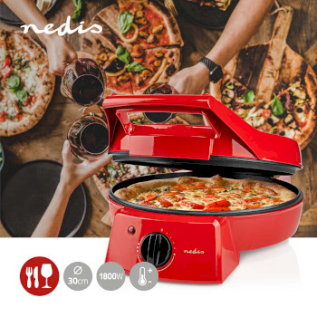 FCPM100FRD Pizzamaker en grill | 30 cm | regelbare temperatuur | 1800 w Product foto