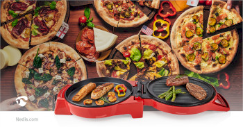 FCPM100FRD Pizzamaker en grill | 30 cm | regelbare temperatuur | 1800 w Product foto