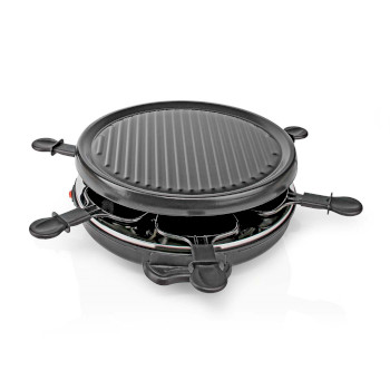 FCRA210FBK6 Gourmet / raclette | grill | 6 personen | spatel | anti-aanbak laag | rond Product foto