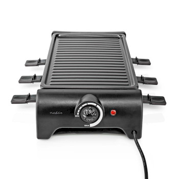 FCRA220FBK6 Gourmet / raclette | grill | 6 personen | spatel | temperatuurinstelling | anti-aanbak laag | rechth Product foto