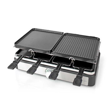 FCRA300FBK8 Gourmet / raclette | grill / steen | 8 personen | spatel | temperatuurinstelling | anti-aanbak laag  Product foto