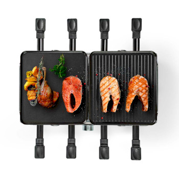 FCRA300FBK8 Gourmet / raclette | grill / steen | 8 personen | spatel | temperatuurinstelling | anti-aanbak laag  Product foto