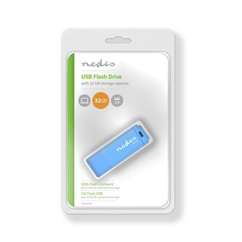 FDRIU232BU Flash drive | 32 gb | usb type-a | leessnelheid: 12 mb/s | schrijfsnelheid: 3 mb/s Verpakking foto