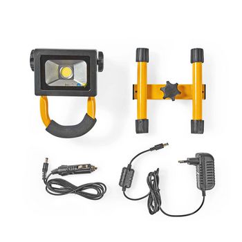 FLLMB10W Mobiele led-bouwlamp | 10 w | 700 lm | zwart/geel Inhoud verpakking foto