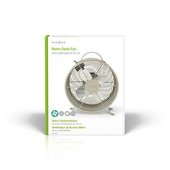 FNCL10GY20 Tafelventilator | netvoeding | diameter: 250 mm | 20 w | 2 snelheden | grijs  foto