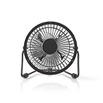 FNDK1BK10 Tafelventilator | usb gevoed | diameter: 100 mm | 3 w | 1 snelheid | zwart