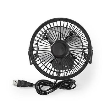 FNDK1BK10 Tafelventilator | usb gevoed | diameter: 100 mm | 3 w | 1 snelheid | zwart Inhoud verpakking foto