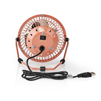 FNDK1PK10 Tafelventilator | usb gevoed | diameter: 100 mm | 3 w | 1 snelheid | oud roze Product foto