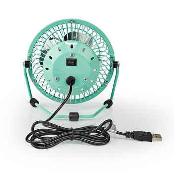FNDK1TQ10 Tafelventilator | usb gevoed | diameter: 100 mm | 3 w | 1 snelheid | turquoise Product foto