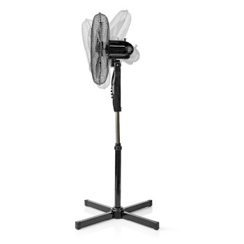 FNST14CBK40 Staande ventilator | diameter: 400 mm | 3 snelheden | zwenkfunctie | 45 w | verstelbare hoogte | zwa Product foto