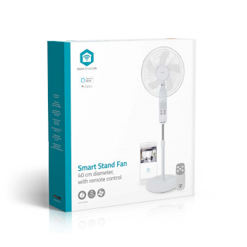 FNST17CWT40W Smartlife ventilator | wi-fi | 400 mm | verstelbare hoogte | draait automatisch | 3 snelheden | tijd Verpakking foto