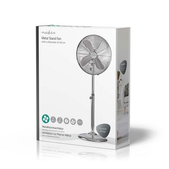 FNST20ECR40 Staande ventilator | diameter: 400 mm | 3 snelheden | zwenkfunctie | 50 w | verstelbare hoogte | nee Verpakking foto