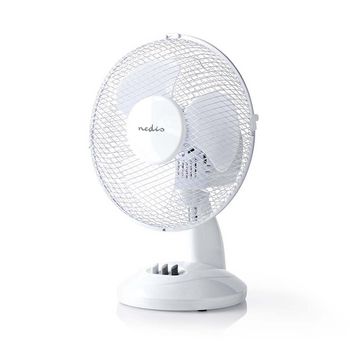 FNTB10CWT23 Tafelventilator | netvoeding | diameter: 230 mm | 22 w | zwenkfunctie | 2 snelheden | wit Product foto