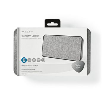 FSBS110GY Bluetooth®-speaker | batterij speelduur: tot 4 uur | tafelmodel | 15 w | mono | zwart/grijs Verpakking foto